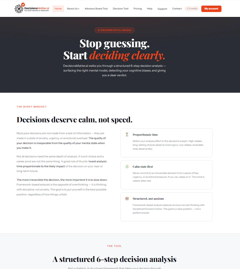 DecisionsMatter.ai- Decisions Assistant screenshot 2