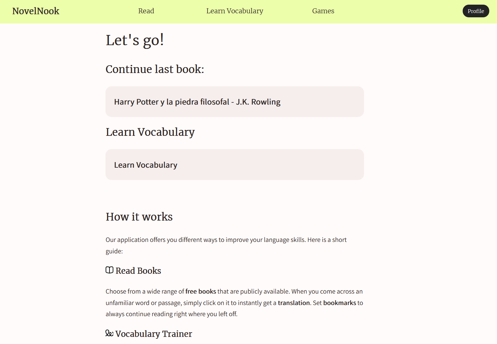 NovelNook screenshot 2