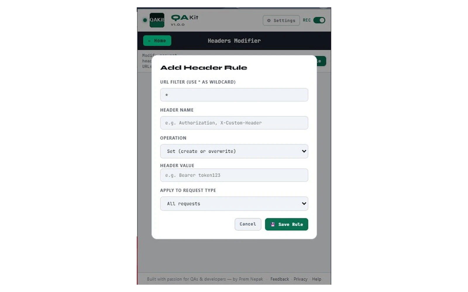 QAKit screenshot 6