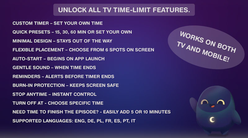 Sleep Timer for Android TV screenshot 2