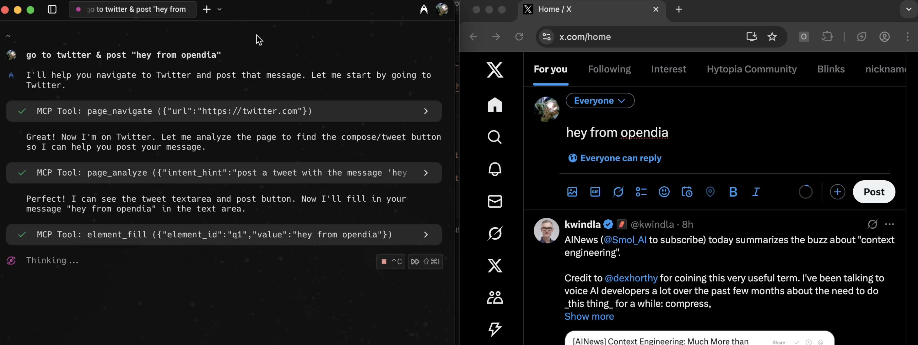 startuptile OpenDia-no need to switch browsers just use dia on chrome or arc