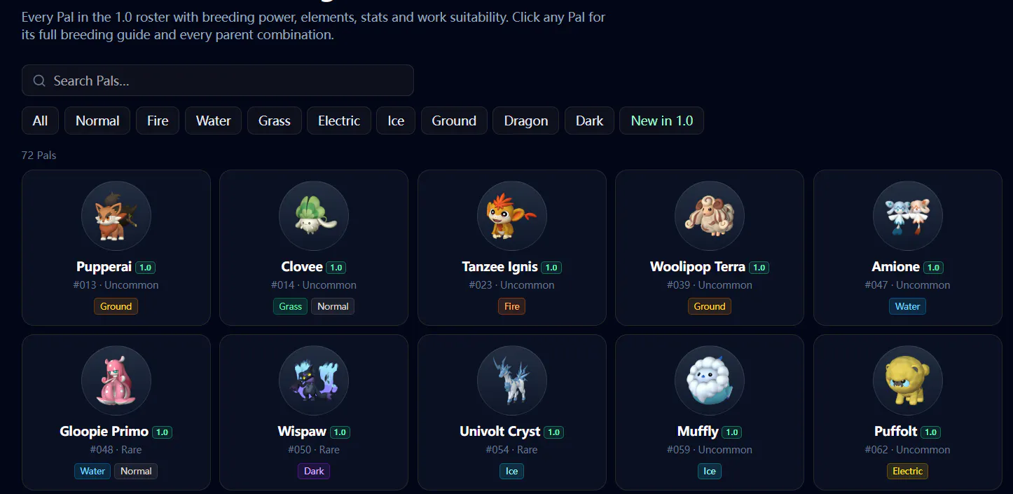 PalWorld Calculator gallery image
