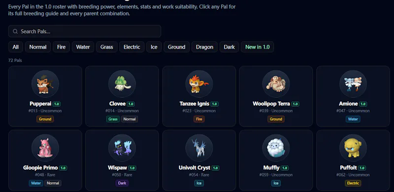 PalWorld Calculator screenshot 2