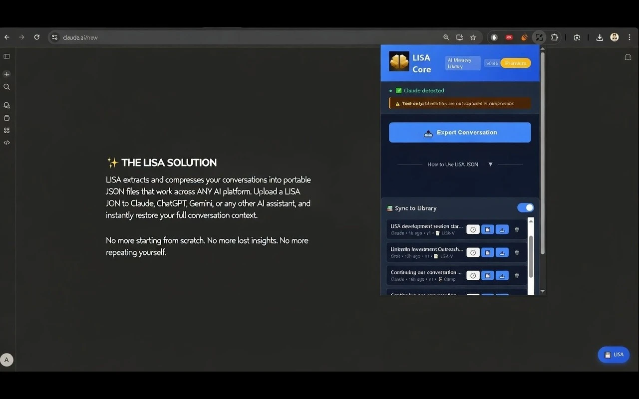 LISA Core screenshot 1