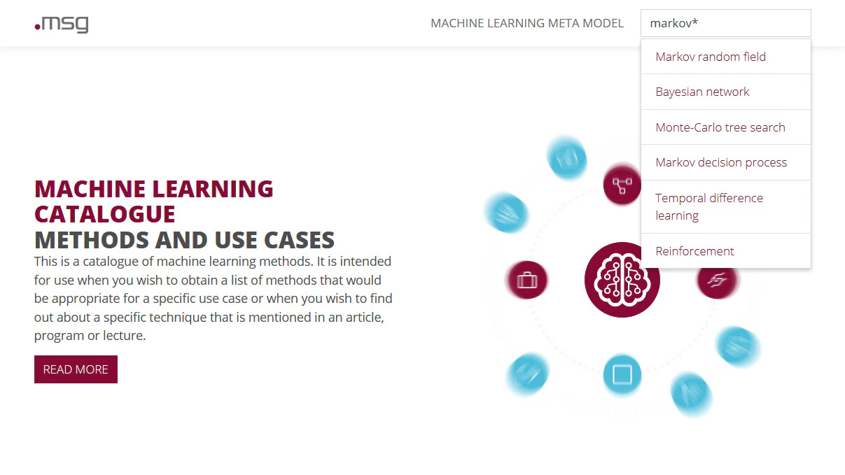 Machine Learning Catalogue