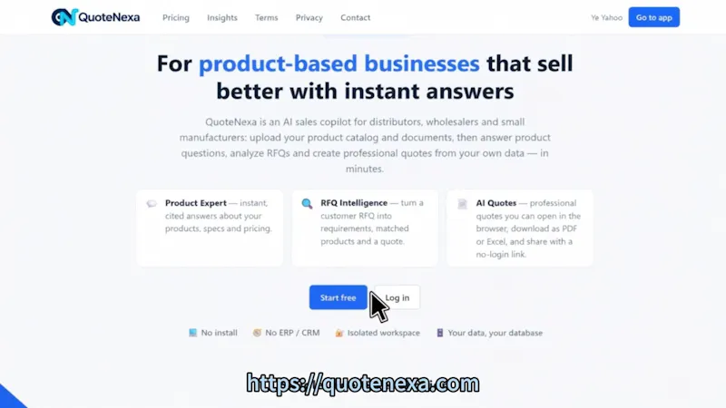 QuoteNexa screenshot 1 (video preview)