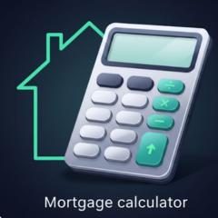 Mortgage Loan Calculator - Product Hunt launch logo and brand identity