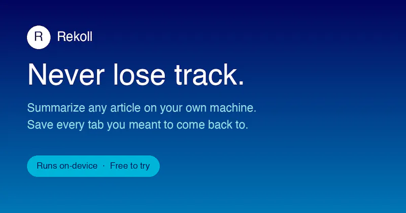 Rekoll — Never Lose Track screenshot 1