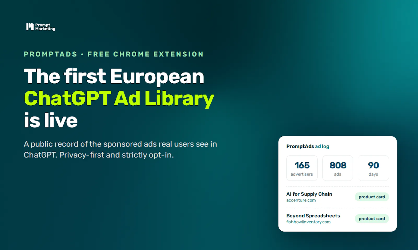 PromptAds: ChatGPT Ads Library screenshot 6