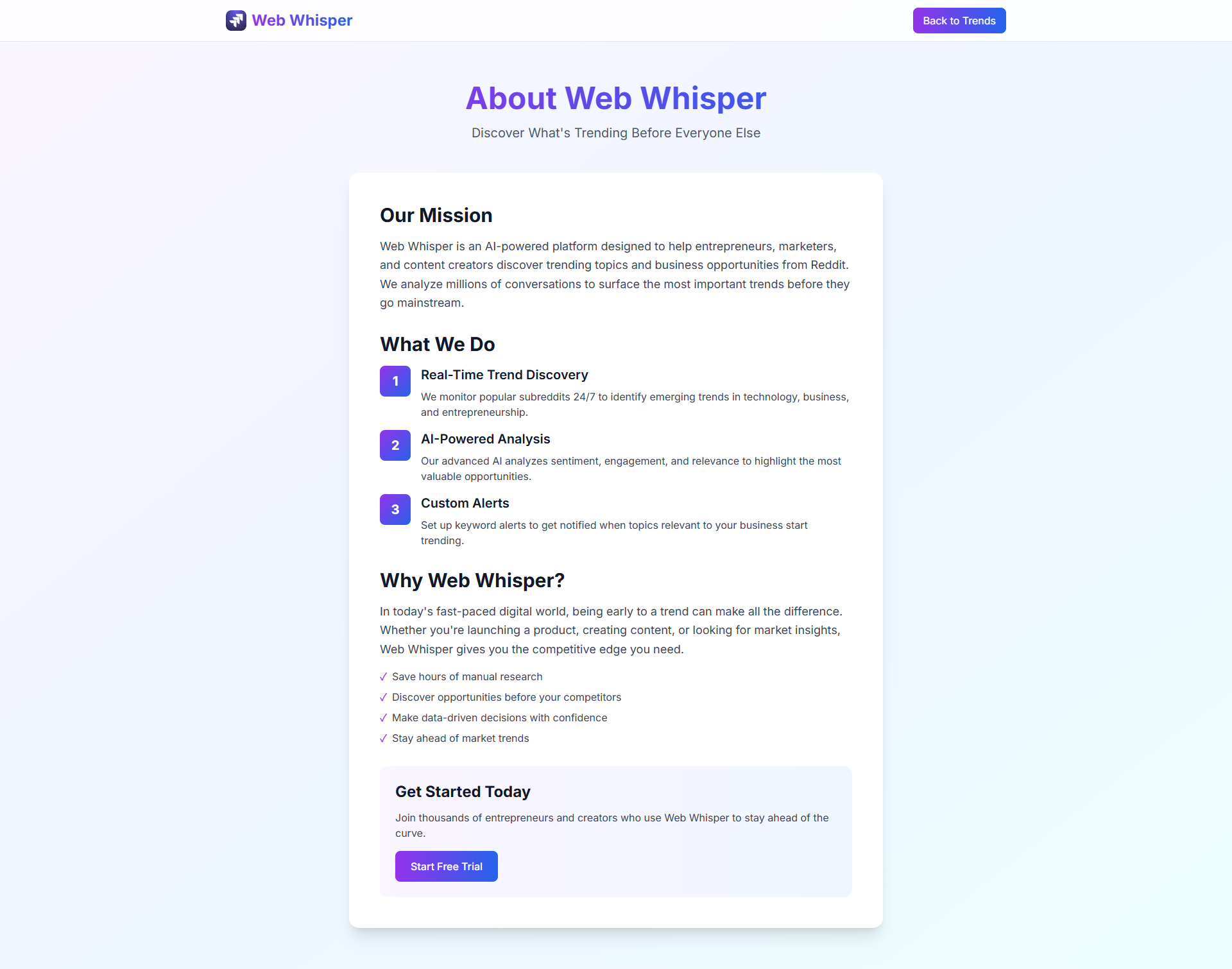 Web Whisper gallery image