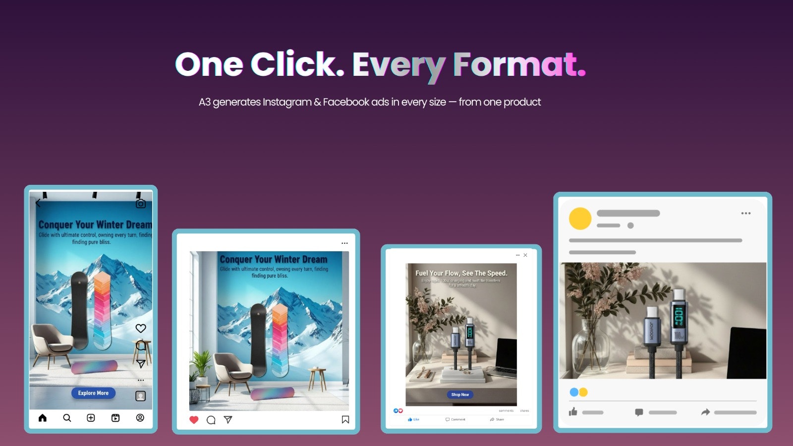  A3: AI Instagram Facebook Ads Shopify gallery image