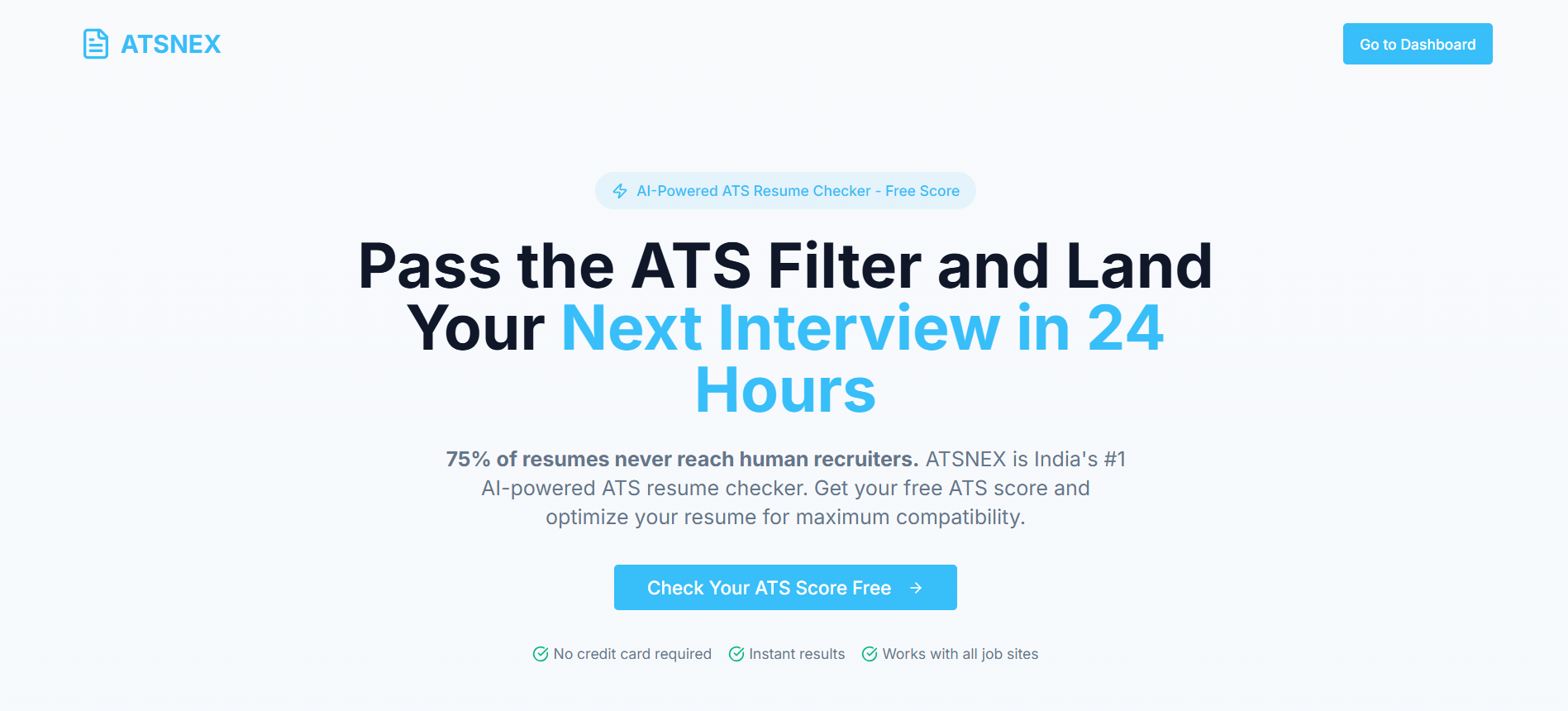 ATSNEX - Main product screenshot demonstrating key features and user interface