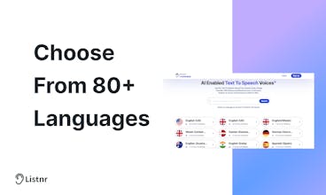Text to Speech API by Listnr gallery image
