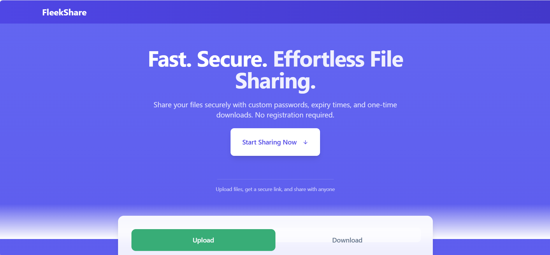 Fleekshare - 빠른 및 안전 파일 공유 플랫폼 미디어 1