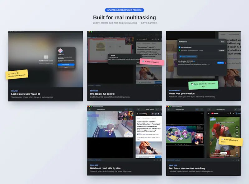 Split Secured Browser screenshot 2
