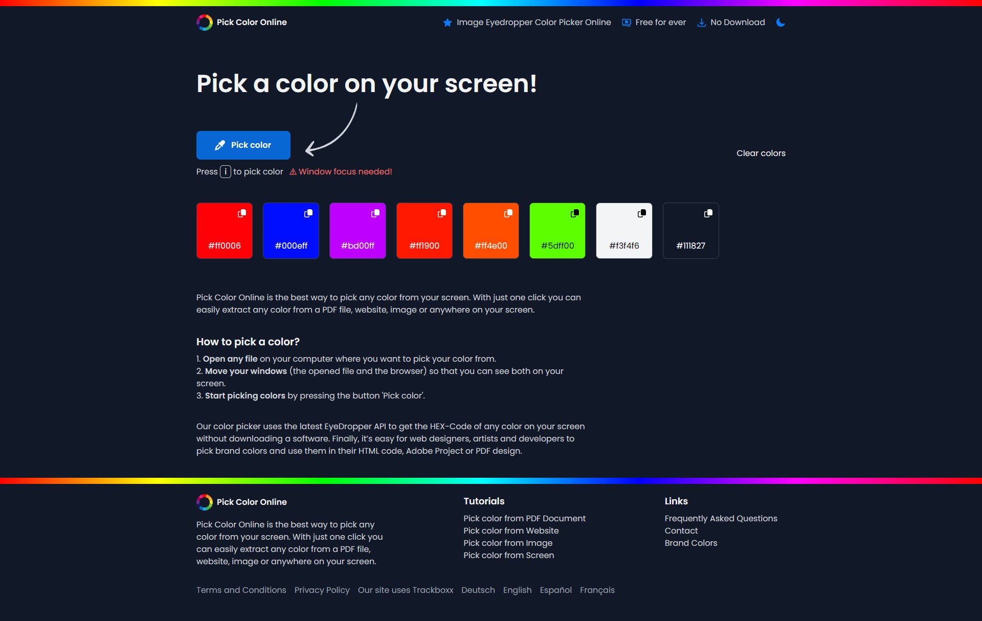 Pick Color Online media 1