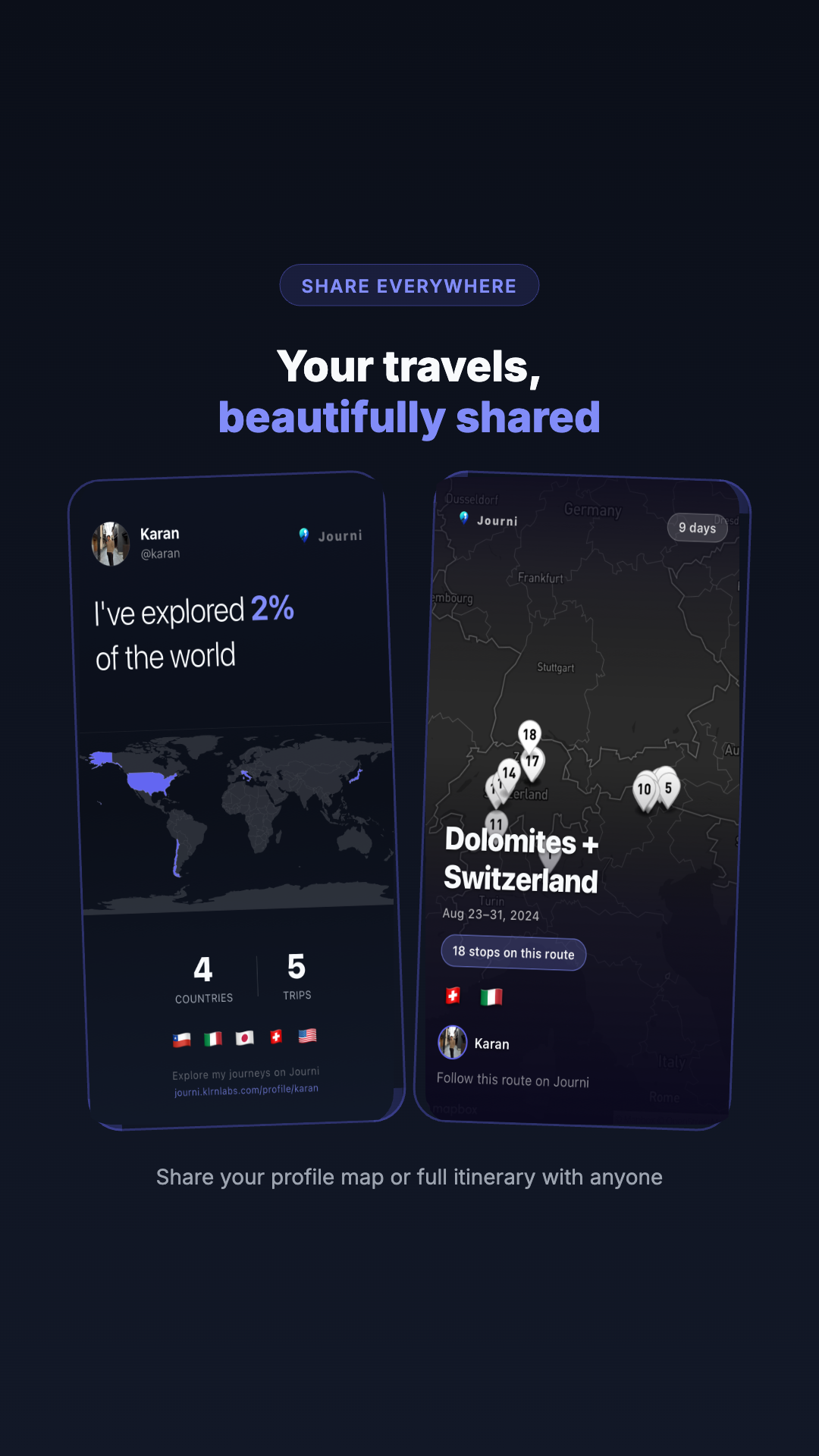 Journi: Travel Map gallery image