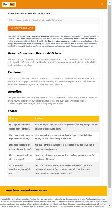 Pornhub Downloader-プレミアムビデオ - PornHubビデオを無料でダウンロードしてくださいメディア2