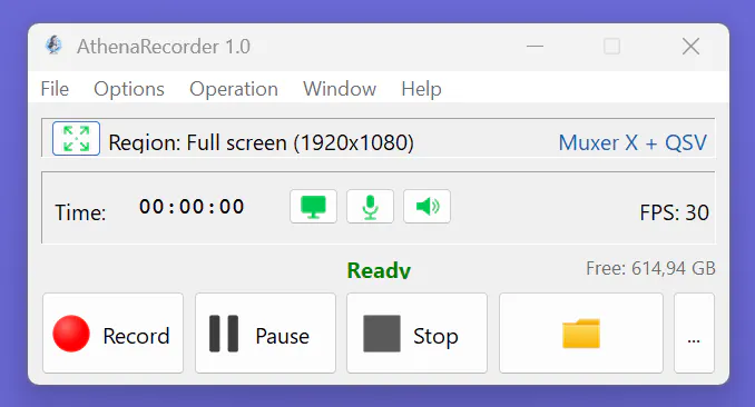 AthenaRecorder 1.0 — Andratek Software gallery image