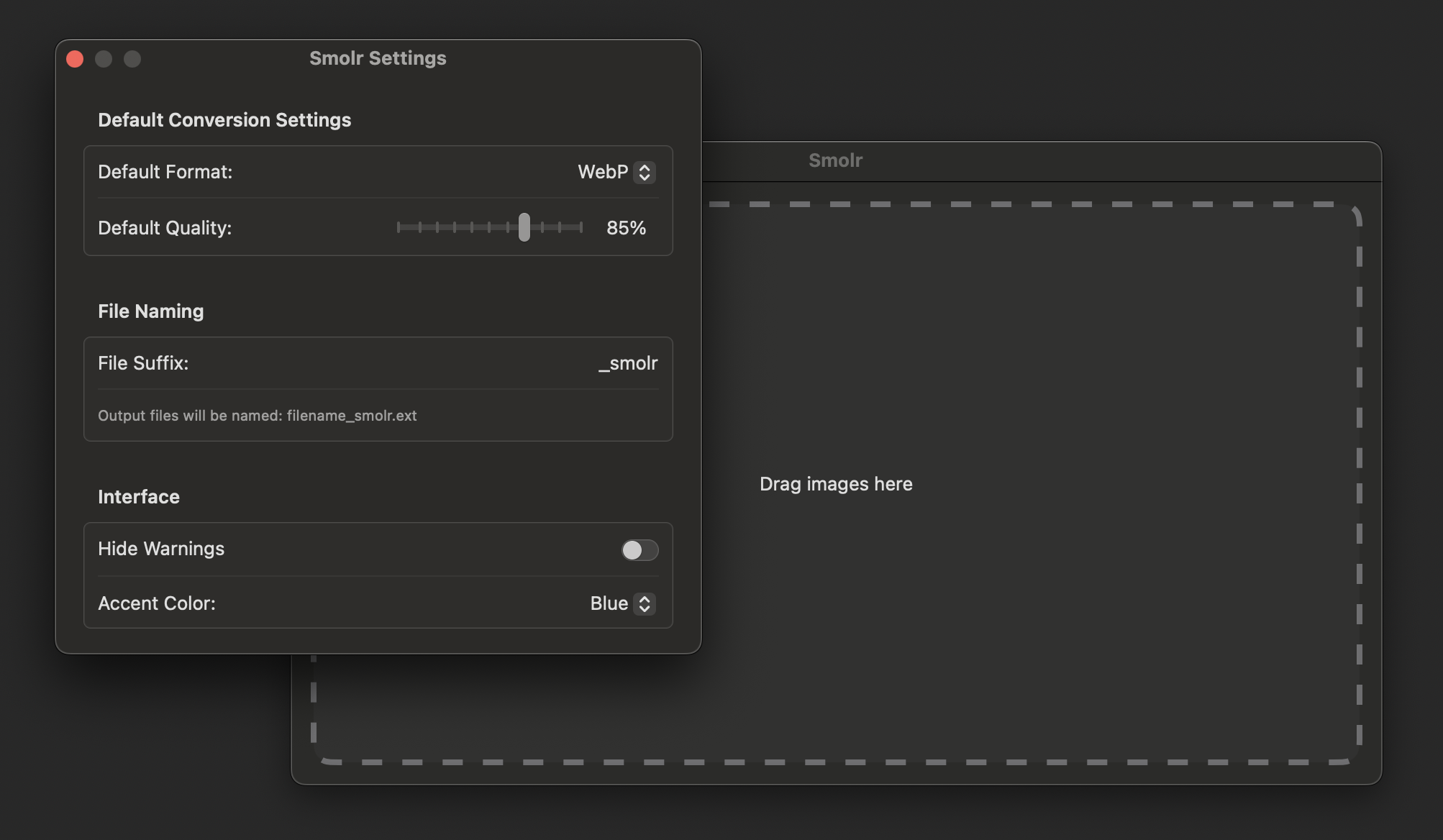 Smolr - Screenshot 3 showing product features and functionality