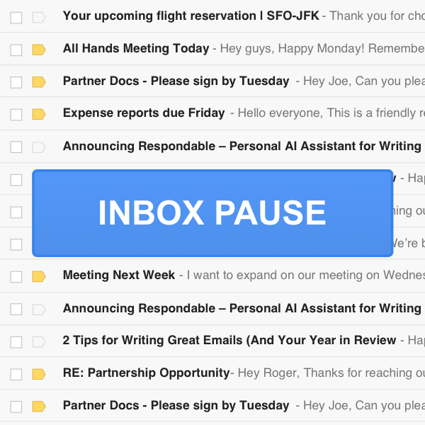 Inbox Pause by Boomerang