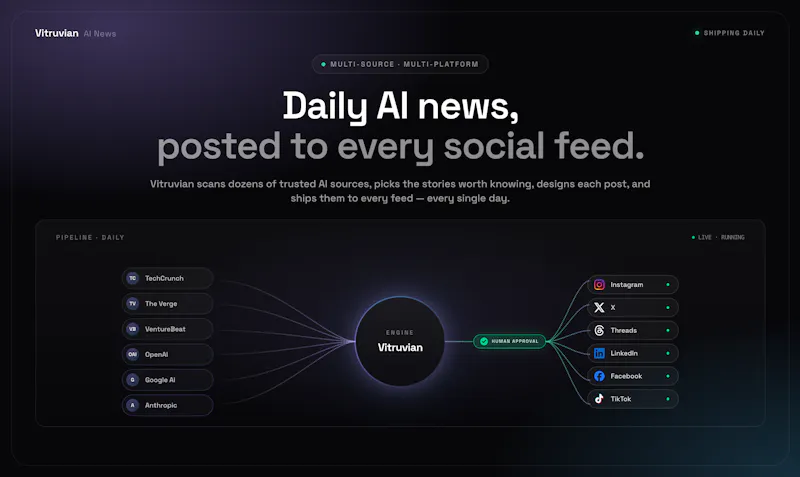 Vitruvian AI News screenshot 2