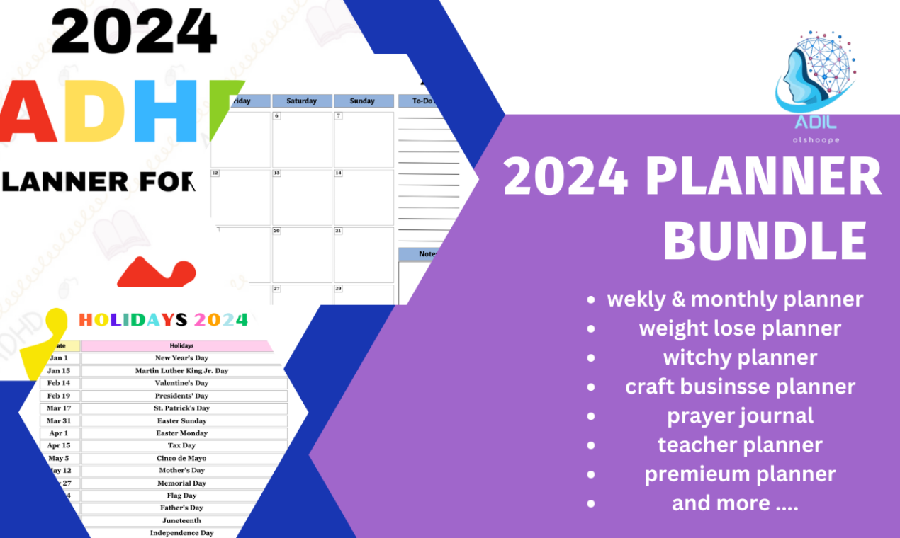  Ultimate CANVA TEMPLETES 2024 Planner  media 2