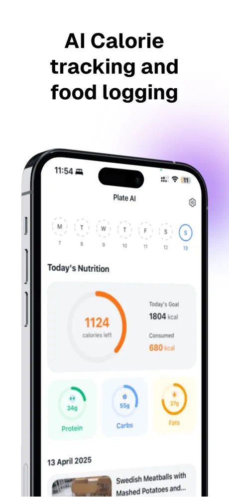Mídia 1 de PLATE.AI: Tracker de calorias