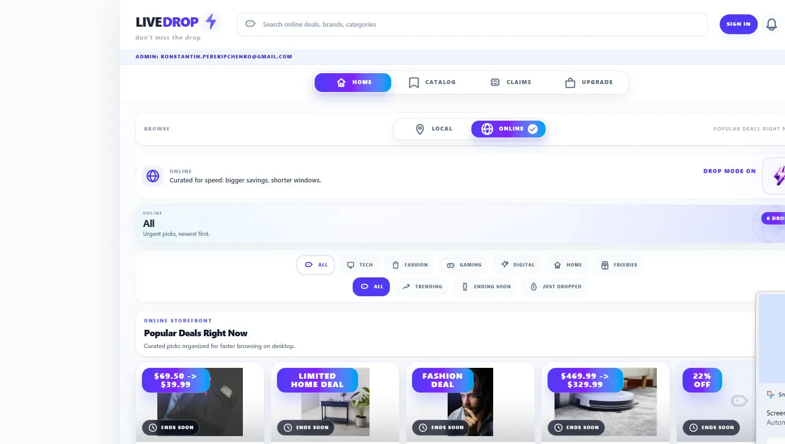 LiveDrop 项目横幅