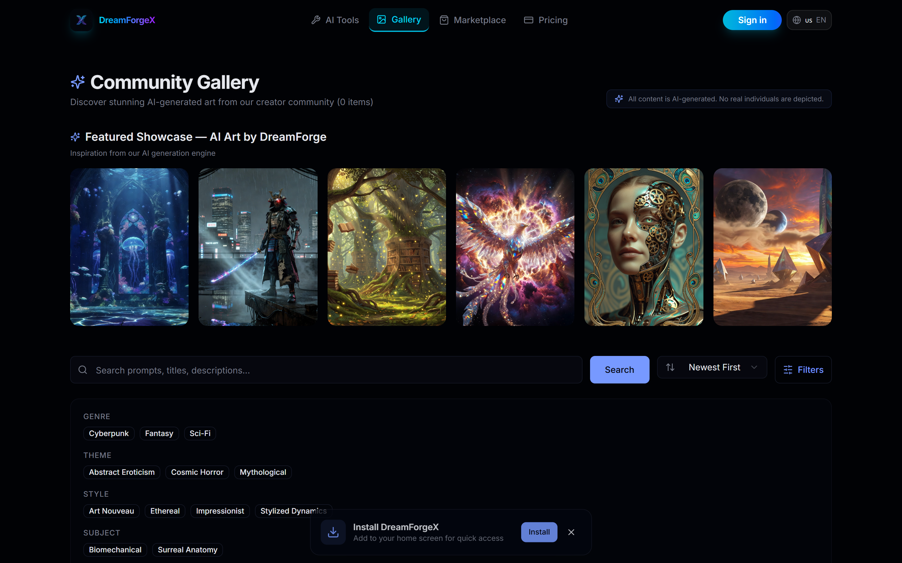 DreamForgeX gallery image