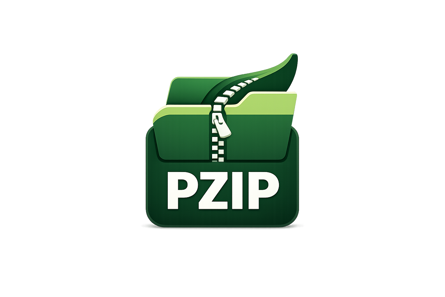 PZip.net Compression - Product Hunt launch logo and brand identity