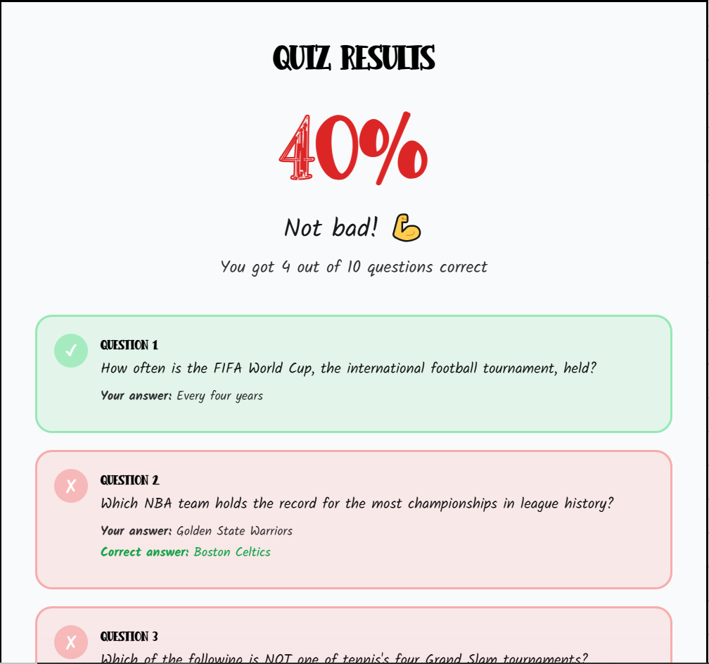 Quiz Generation gallery image