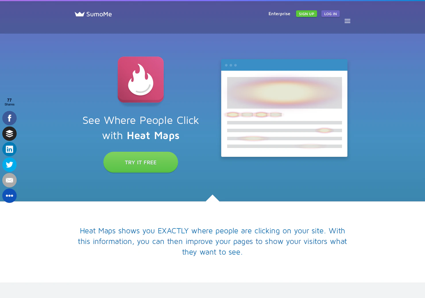 Heat Maps (SumoMe app)