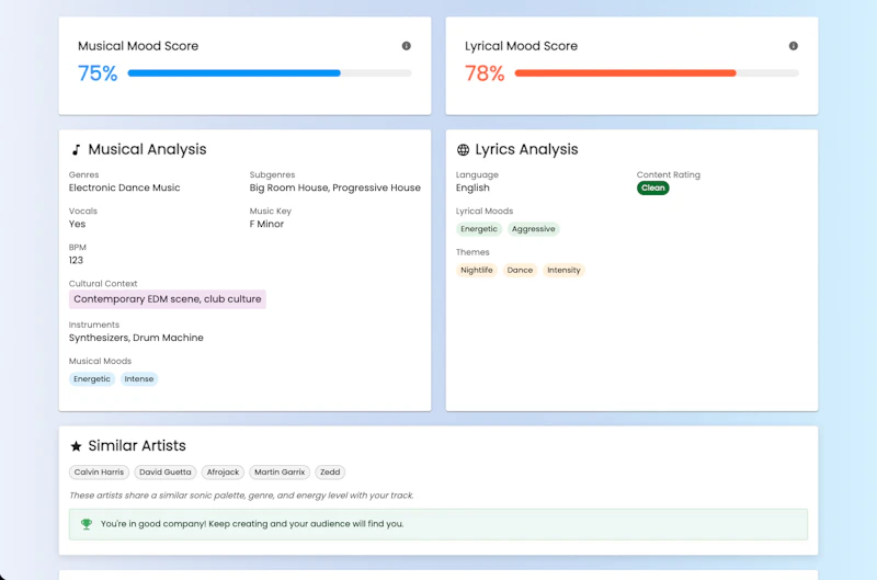DropTrack Music Analyzer screenshot 5