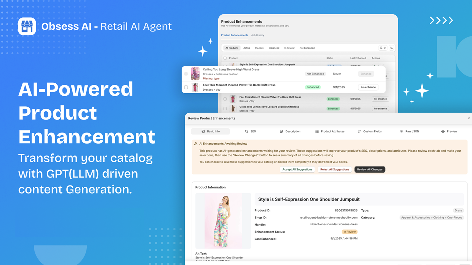 Obsess AI - Retail Agent - Screenshot 3 showing product features and functionality