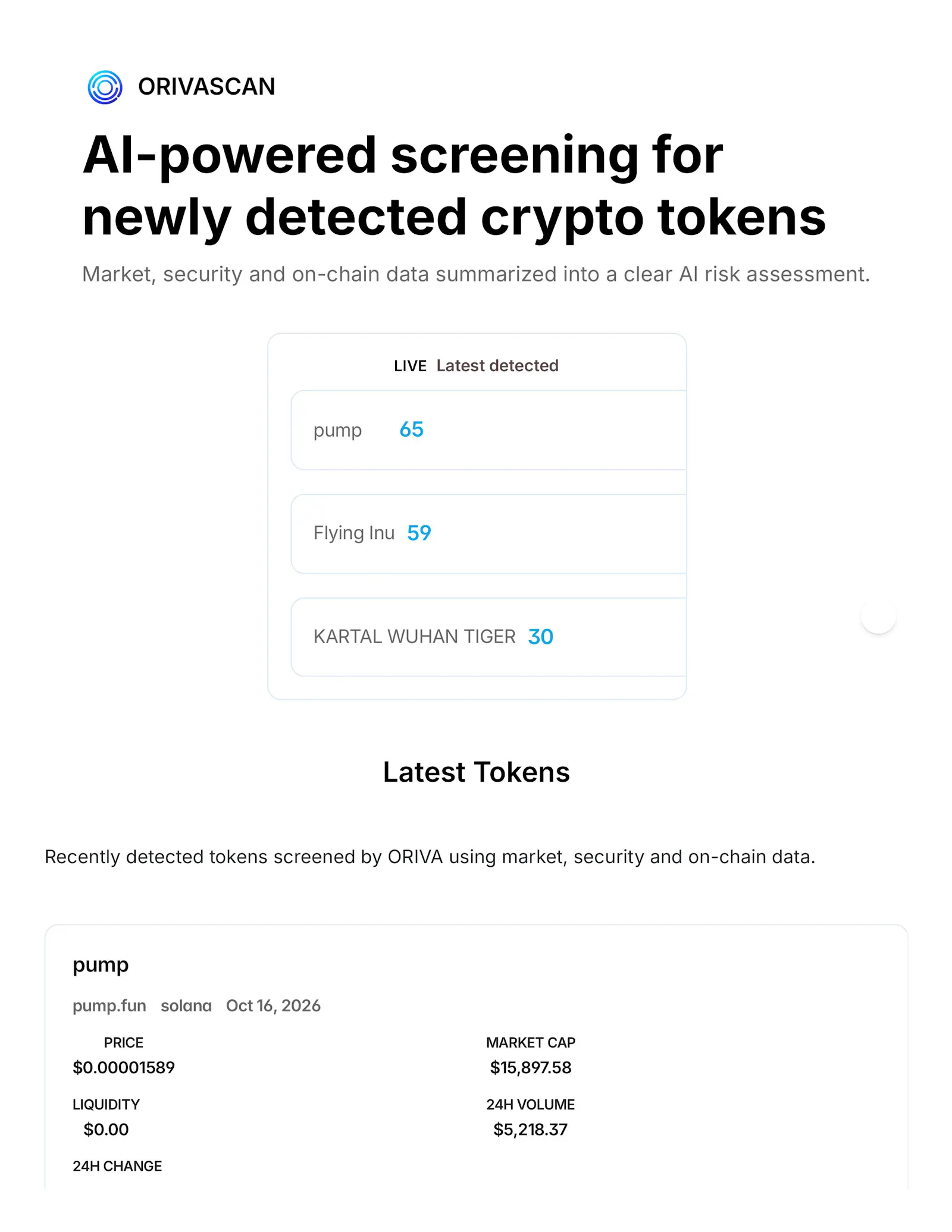 ORIVASCAN screenshot 2