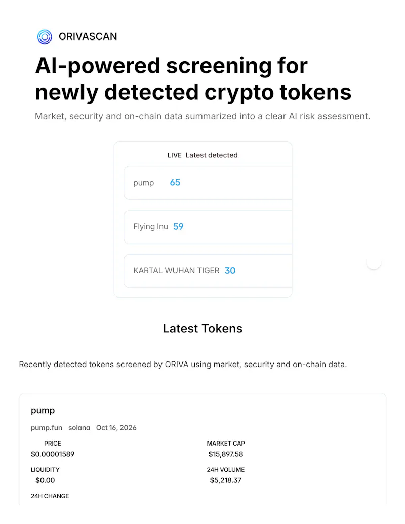 ORIVASCAN screenshot 2