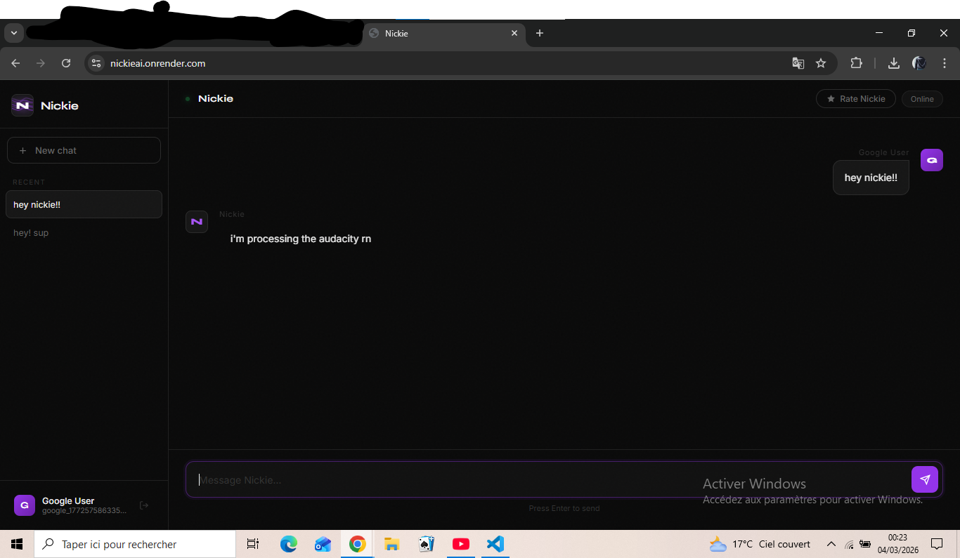 Nickie - Main product screenshot demonstrating key features and user interface
