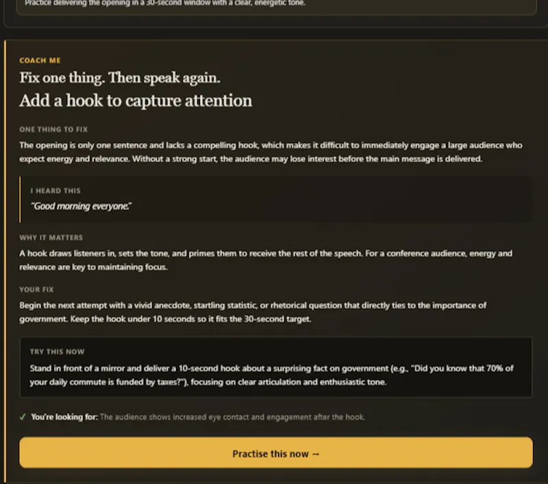 Speech Coach screenshot 3