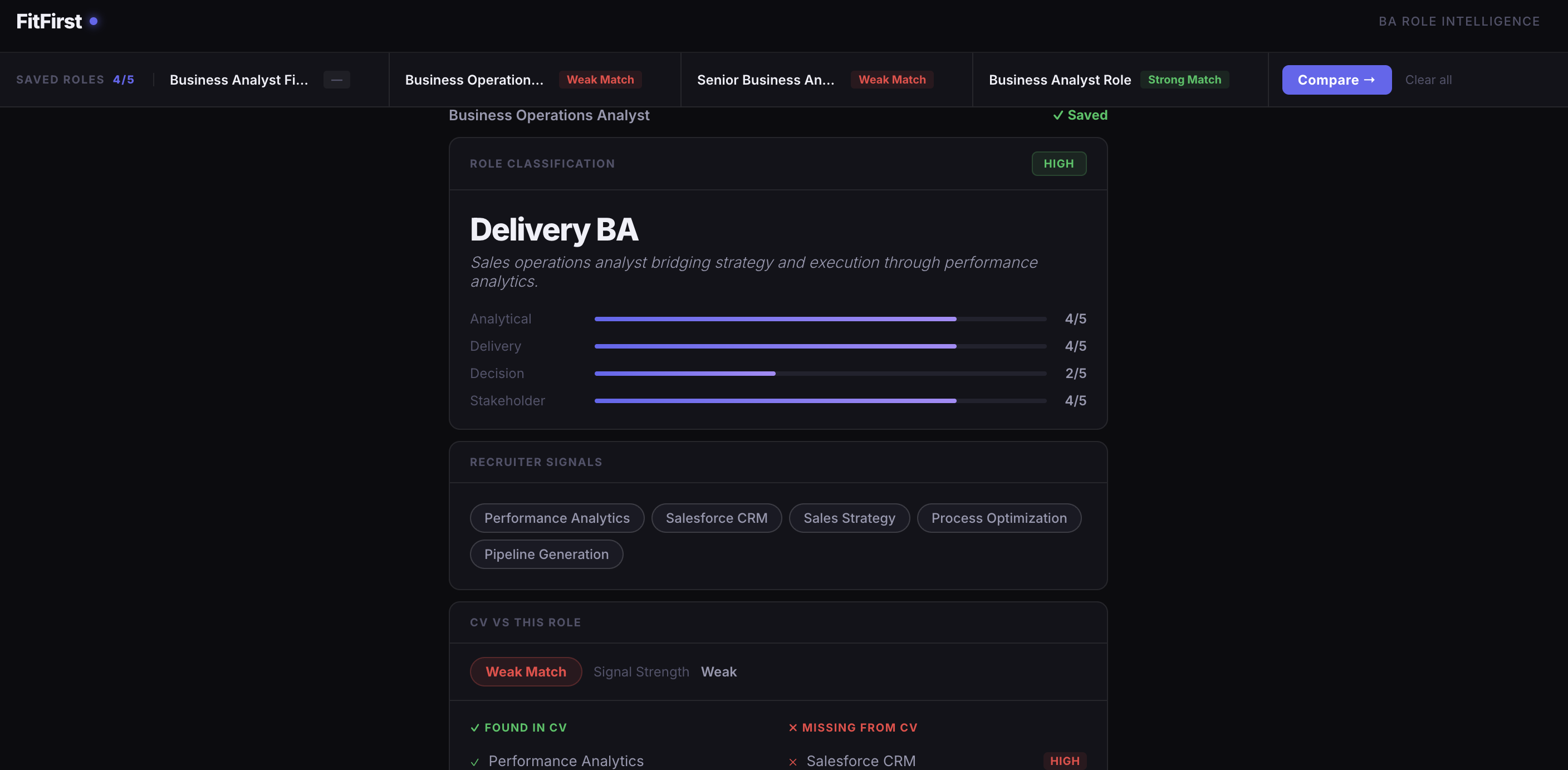 FitFirst - Screenshot 2 showing product features and functionality