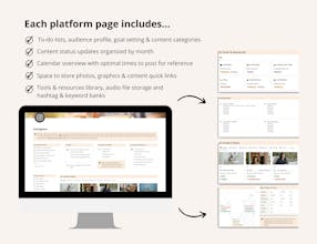 Social Media Planner Notion Template gallery image