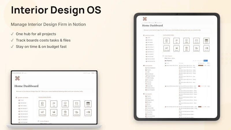 Interior Design Firm OS screenshot 1
