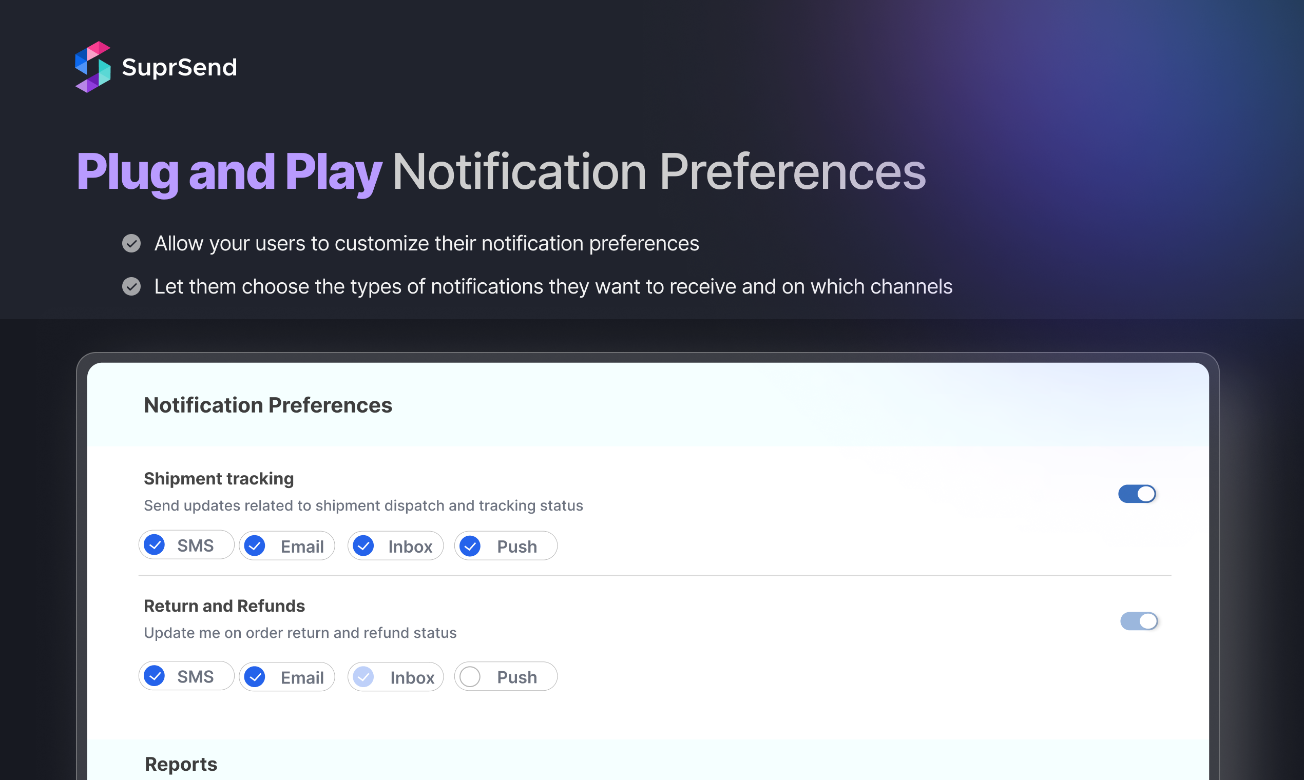 Notification Preferences by SuprSend media 2