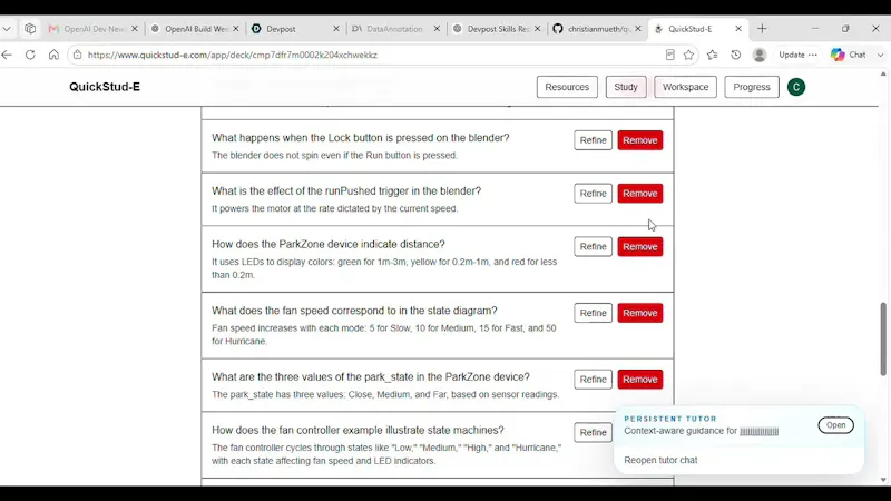 quickstud-e screenshot 1 (video preview)