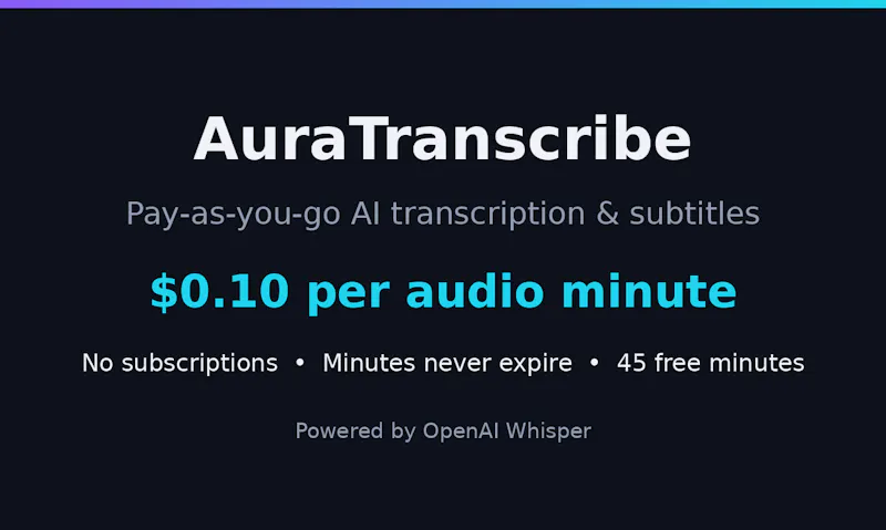 AuraTranscribe screenshot 3