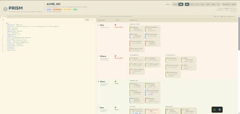 PRISM Framework screenshot 3