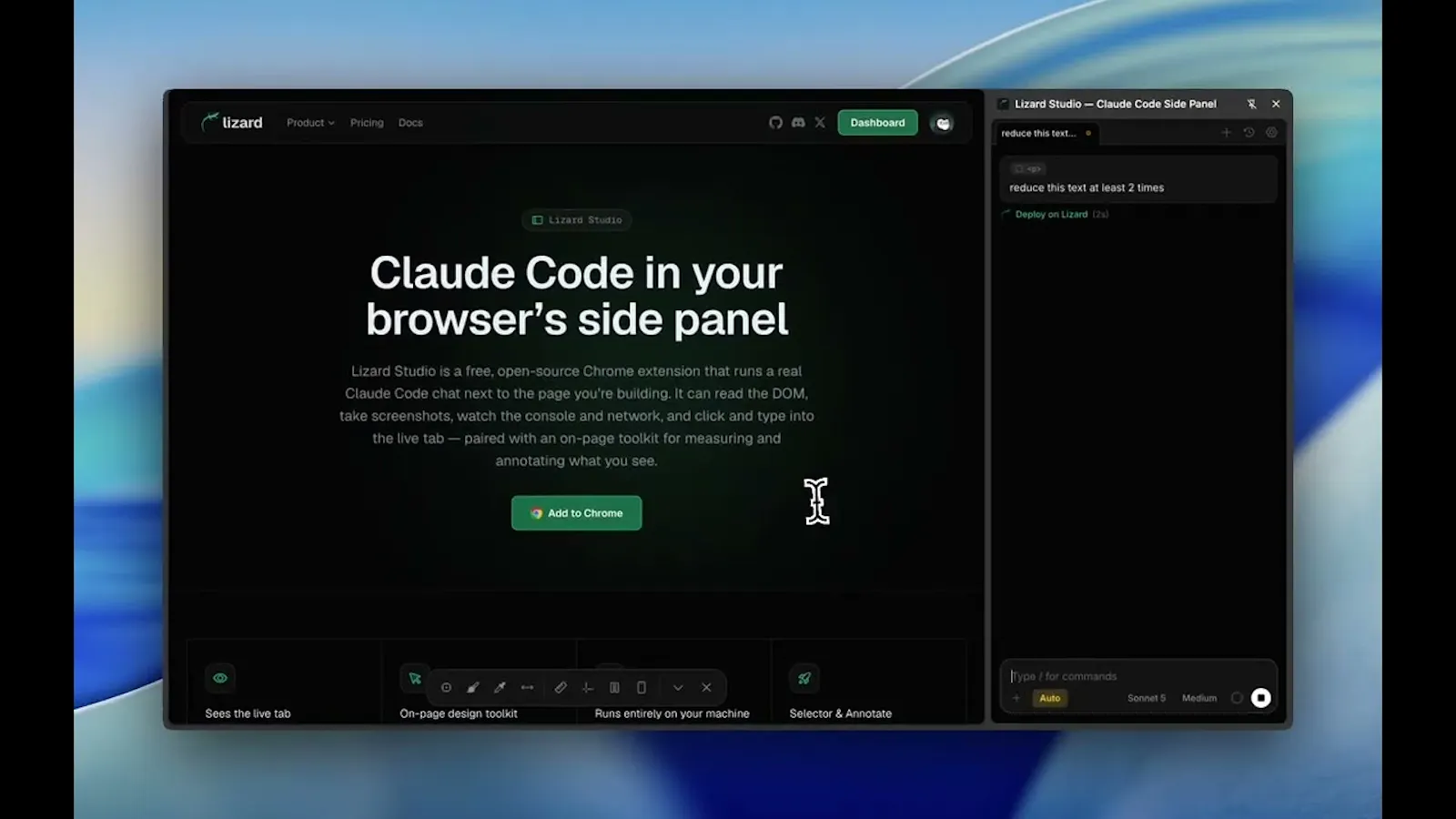 Lizard Studio screenshot 1 (video preview)