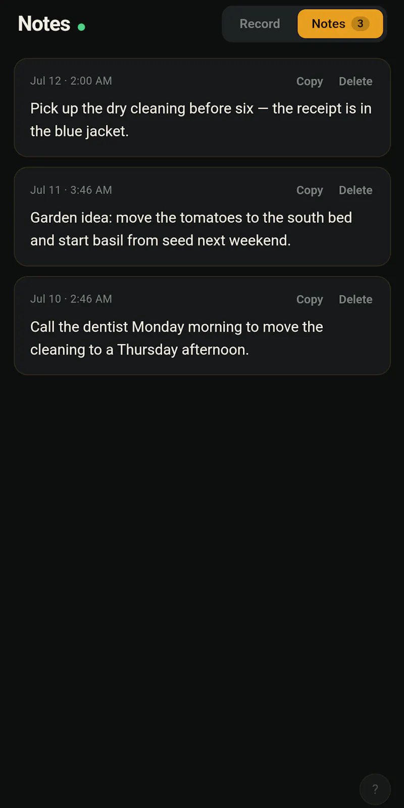 Notes: Transcribe Unlimited screenshot 1