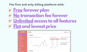 SaaS 비즈니스를 위한 포괄적인 청구 솔루션을 보여주는 이미지