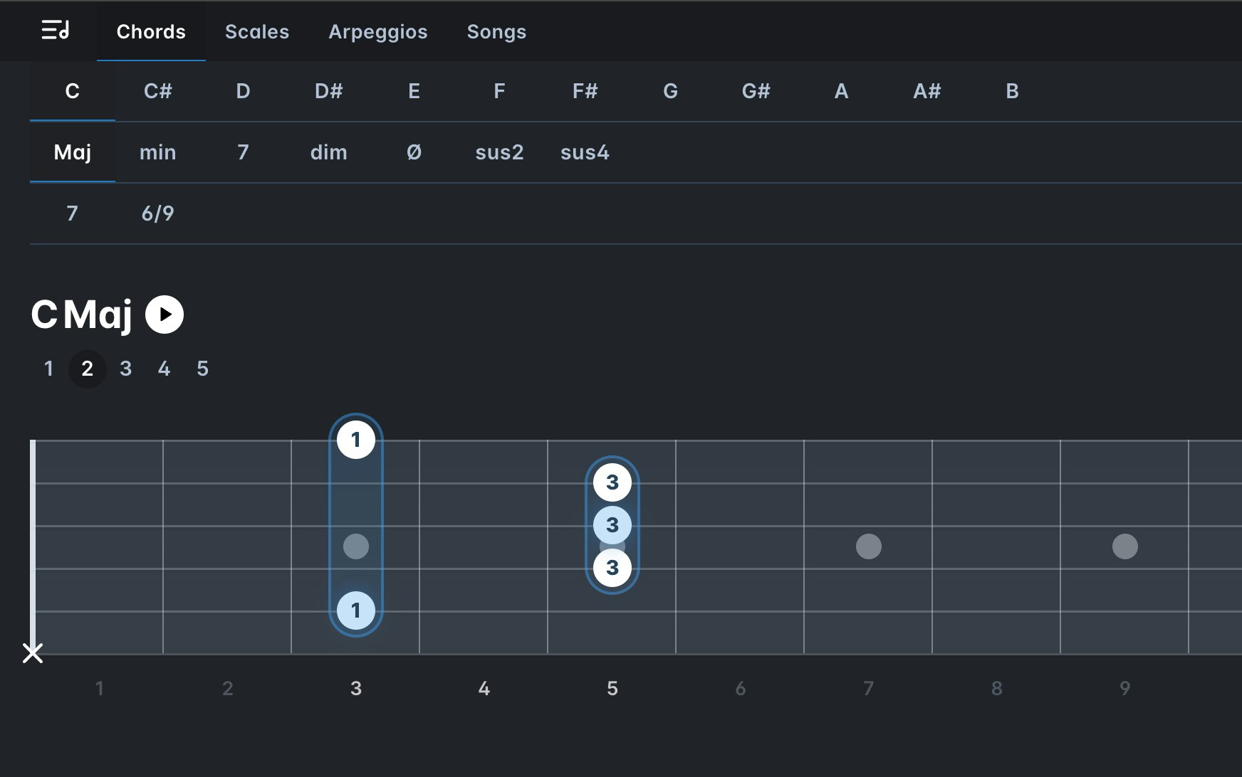 Mídia 2 de Todos os acordes de guitarra